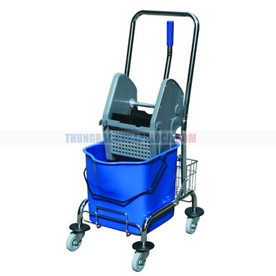 Xe lau nhà ép nước có giỏ để dụng cụ AF08082