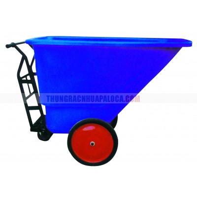 Xe thu gom rác bằng nhựa 3 bánh 350L AF12163