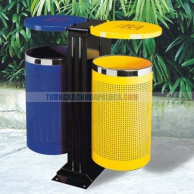 Thùng rác ngoài trời 2 ngăn TLJA37M