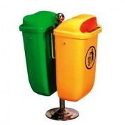 Thùng rác treo đôi xanh vàng nhập khẩu TPGHR50T